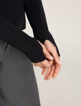 Icebreaker Merino Anniversary Original Long Sleeve Half Zip Top (Women's) - Black - Find Your Feet Australia Hobart Launceston Tasmania
