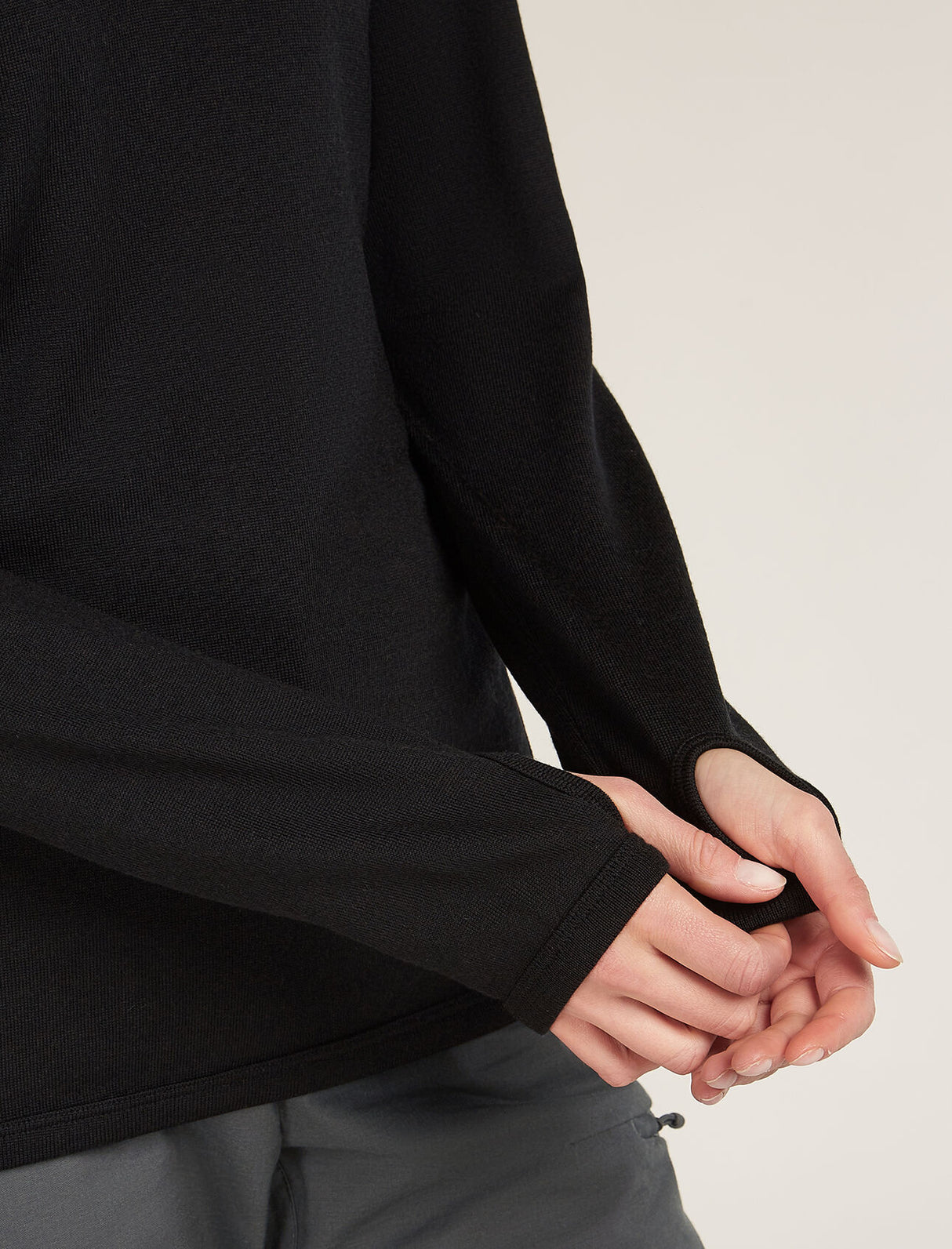 Icebreaker Merino 300 Original Long Sleeve Half Zip Top (Women's) - Black - Find Your Feet Australia Hobart Launceston Tasmania