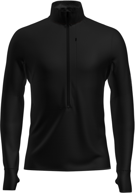  - Icebreaker Merino Blend 200 RealFleece Descender Long Sleeve Half Zip (Men's) - Black