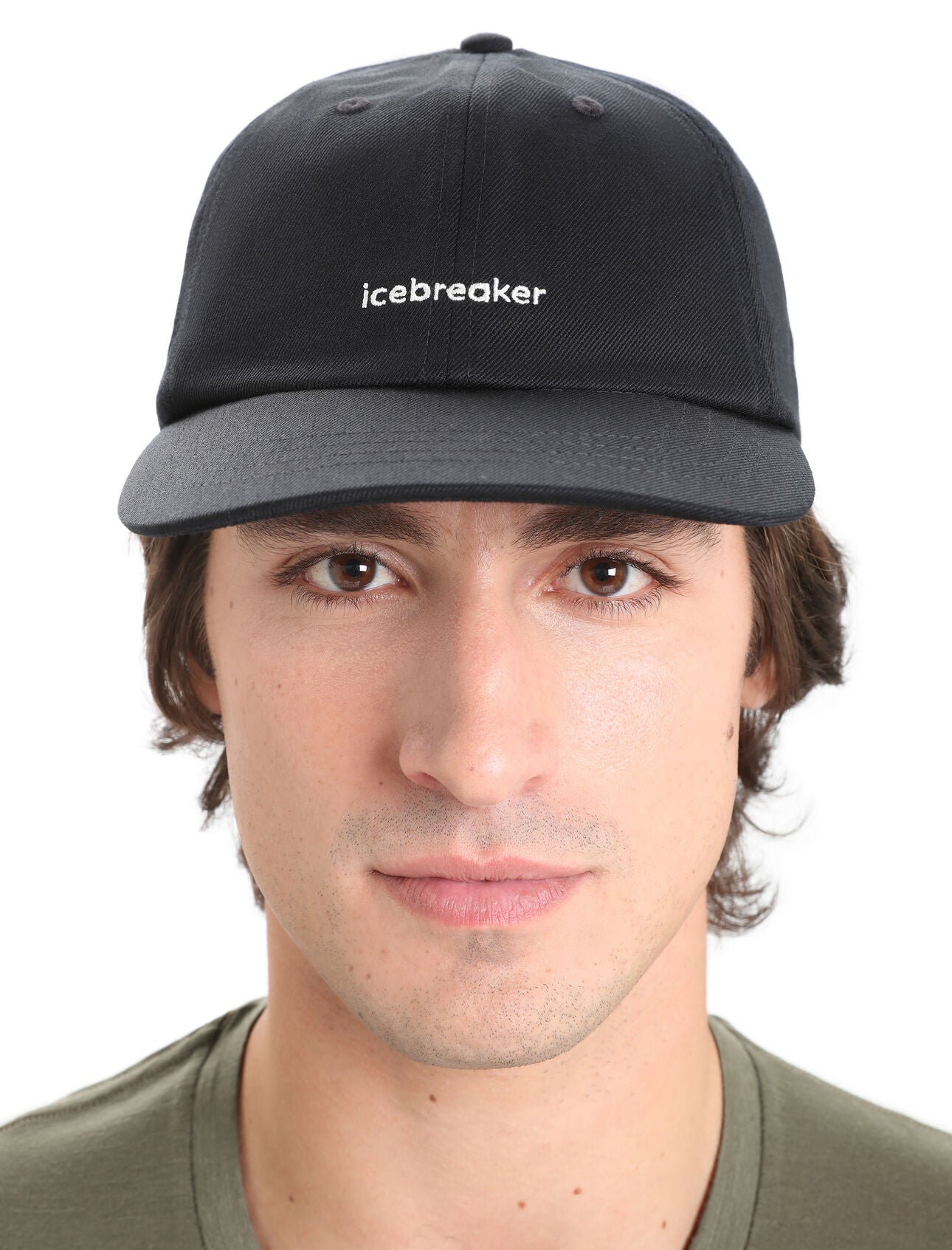 Merino Icebreaker 6 Panel Cap - UNISEX - BLACK  - Find Your Feet Australia Hobart Launceston Tasmania