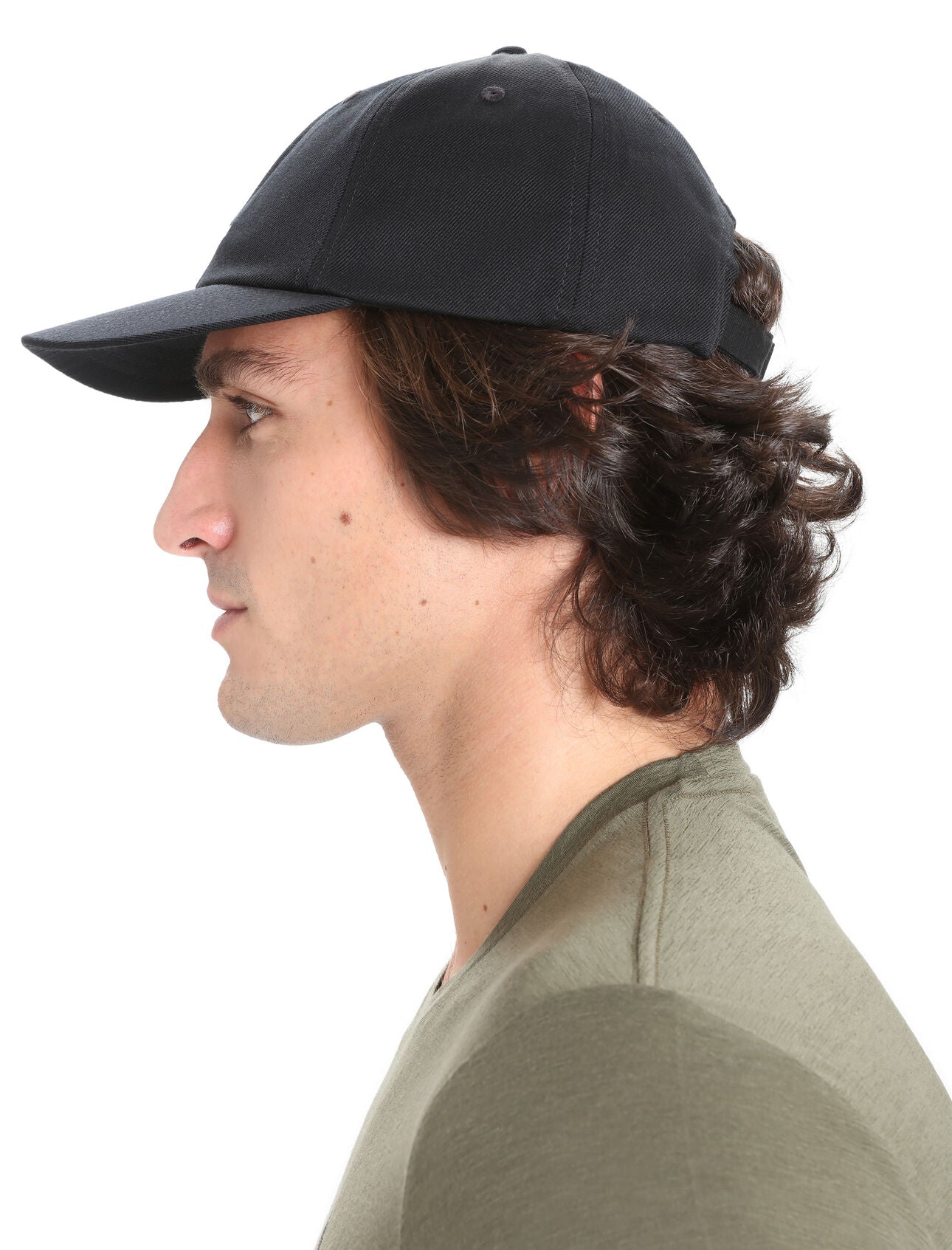 Merino Icebreaker 6 Panel Cap - UNISEX - BLACK  - Find Your Feet Australia Hobart Launceston Tasmania