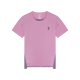 Pink athletic shirt with a logo on a white background - On Performance-T (Women's) - Dewberry/Sakura