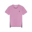 Pink athletic shirt with a logo on a white background - On Performance-T (Women's) - Dewberry/Sakura