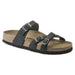 Birkenstock Franca Oiled Leather - Regular (Women's) - Black - Find Your Feet Australia Hobart Launceston Tasmania