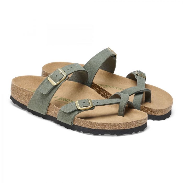 Birkenstock Mayari Vegan Synthetic - Regular (Women's) - Thyme - Green - Brown
