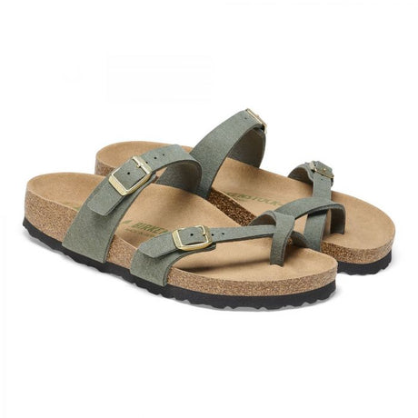 Birkenstock Mayari Vegan Synthetic - Regular (Women's) - Thyme - Green - Brown
