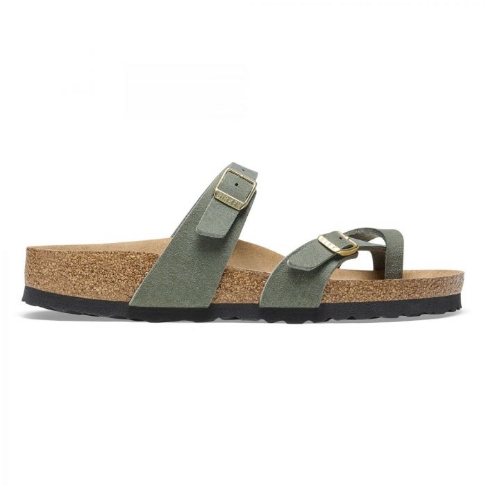 Birkenstock Mayari Vegan Synthetic - Regular (Women's) - Thyme - Green - Brown