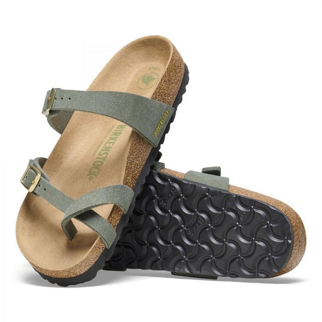 Birkenstock Mayari Vegan Synthetic - Regular (Women's) - Thyme - Green - Brown