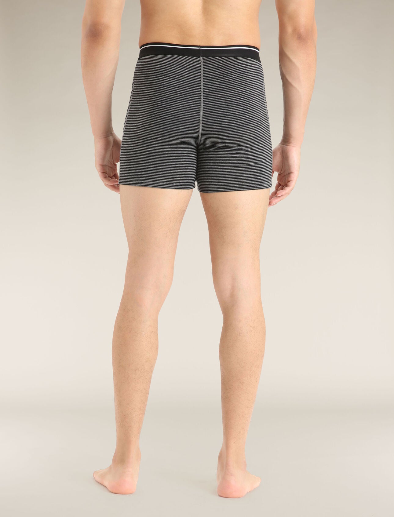 Icebreaker Merino 150 Anatomica Boxers (Men's) - Gritstone Heather Stripe - Find Your Feet Australia Hobart Launceston Tasmania