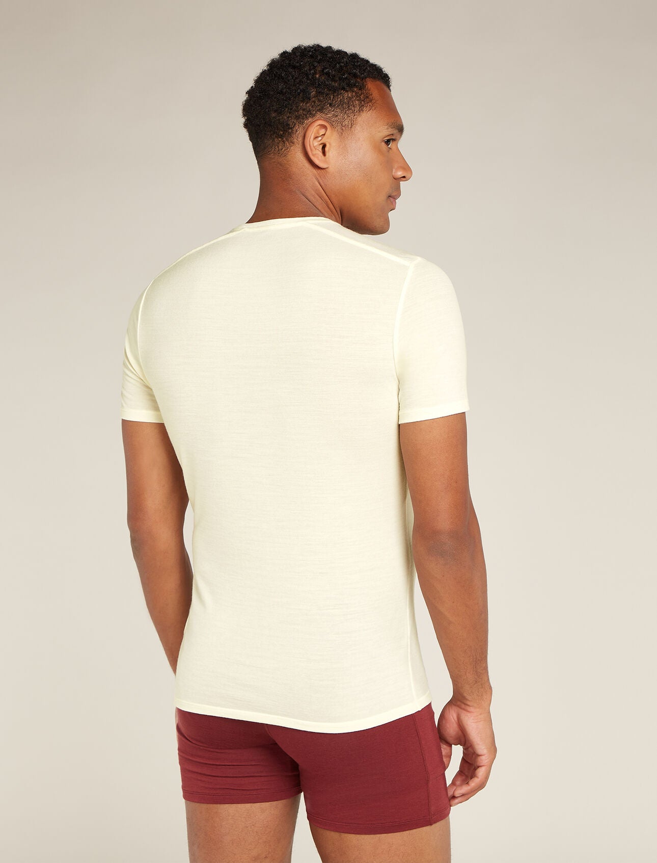 Icebreaker Merino Anatomica SS Crew Neck (Men's) - Undyed - Find Your Feet Australia Hobart Launceston Tasmania