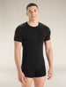Icebreaker Merino Anatomica SS Crew Neck (Men's) - Black - Find Your Feet Australia Hobart Launceston Tasmania