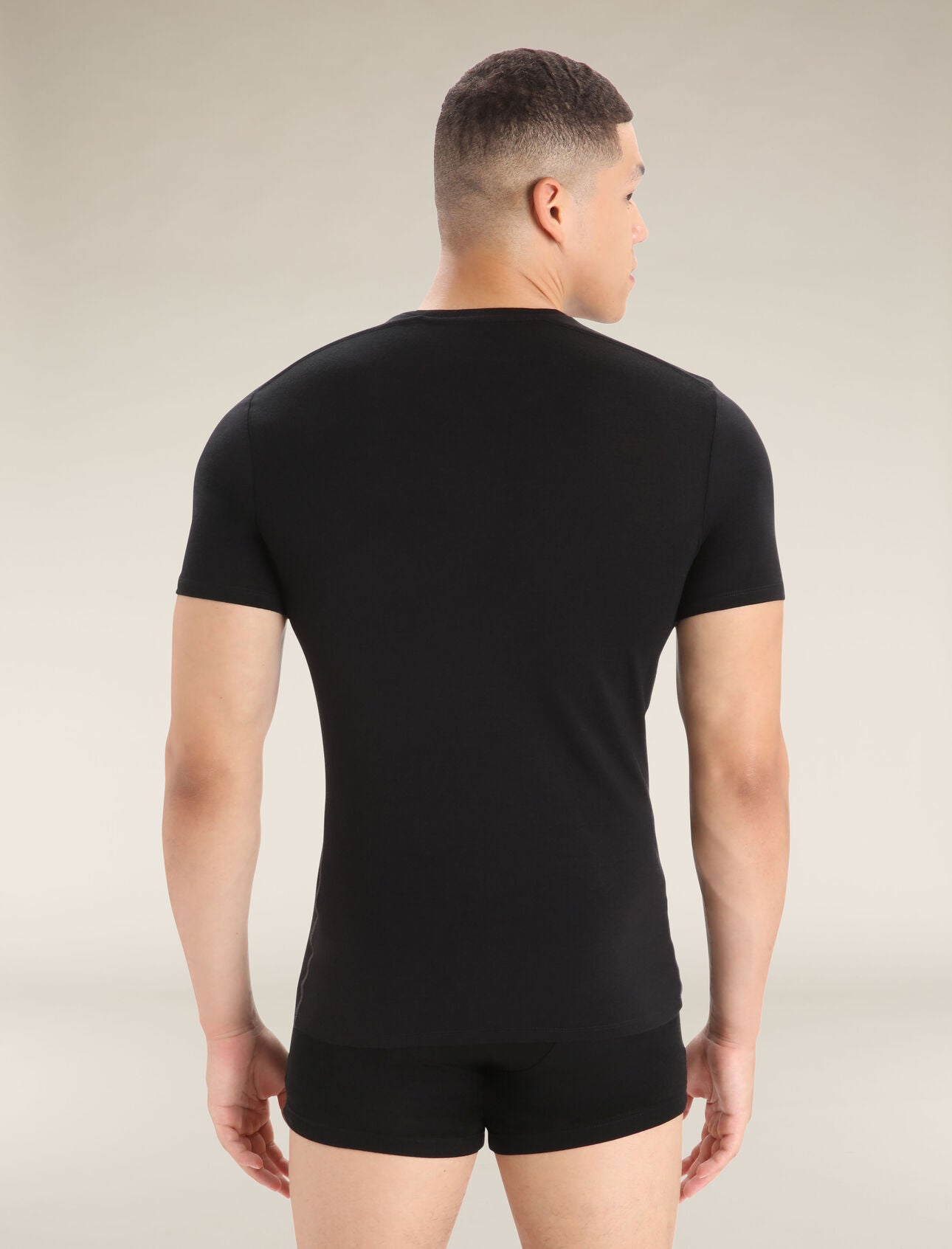 Icebreaker Merino Anatomica SS Crew Neck (Men's) - Black - Find Your Feet Australia Hobart Launceston Tasmania