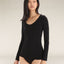 Icebreaker Siren LS Sweetheart (Women's) - Black - Find Your Feet Australia Hobart Launceston Tasmania