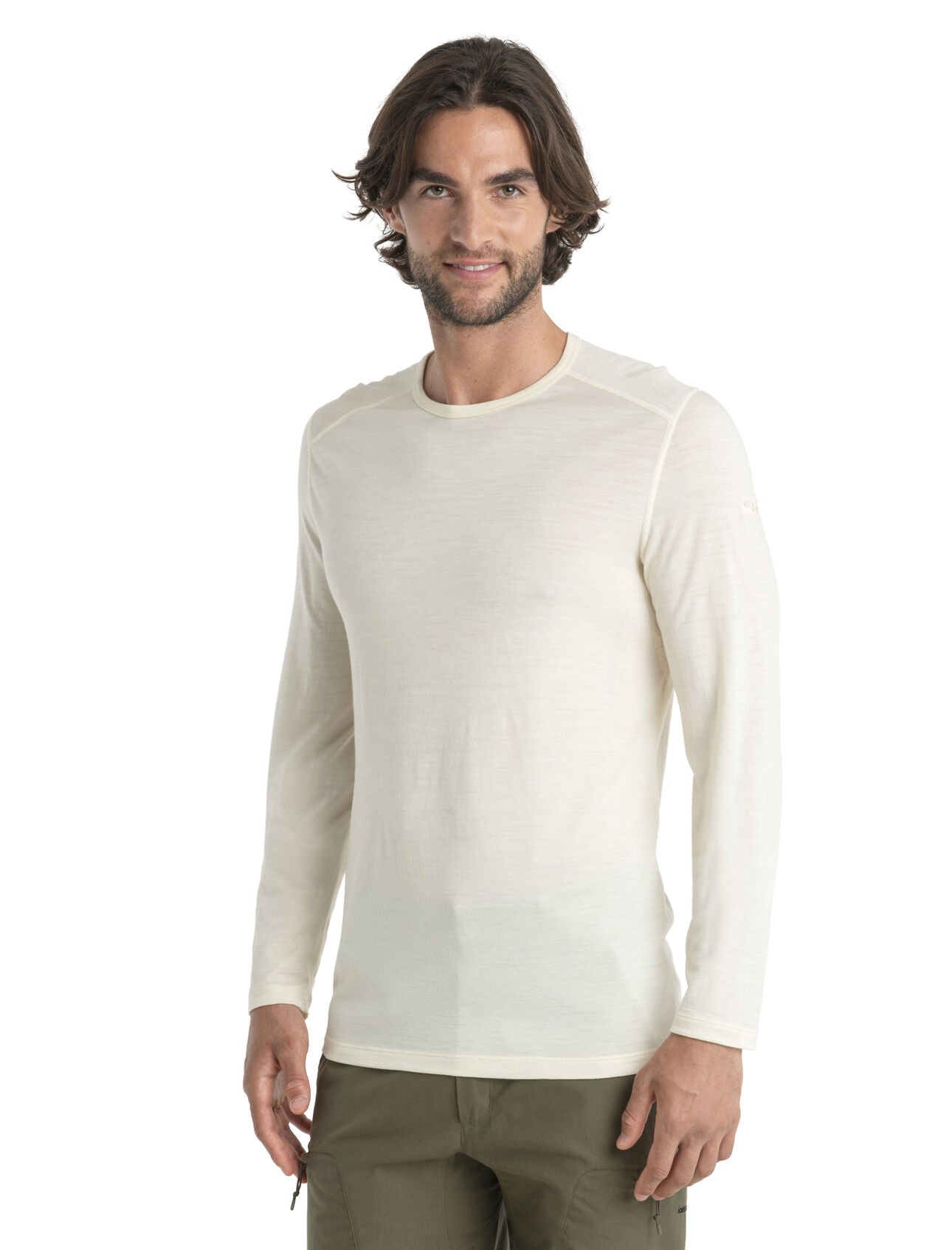 Icebreaker 200 Oasis LS Crewe (Men's) - Undyed - Find Your Feet Australia Hobart Launceston Tasmania