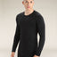Icebreaker Merino 200 Oasis LS Crew Neck (Men's) - Black - Find Your Feet Australia Hobart Launceston Tasmania