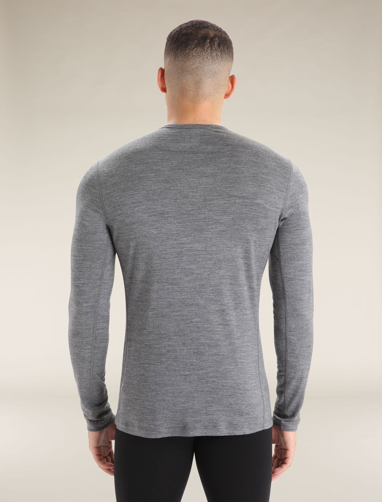 Icebreaker Merino 200 Oasis LS Crew Neck (Men's) - Gritstone Heather - Find Your Feet Australia Hobart Launceston Tasmania