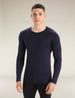Icebreaker Merino 200 Oasis LS Crew Neck (Men's) - Midnight Navy - Find Your Feet Australia Hobart Launceston Tasmania