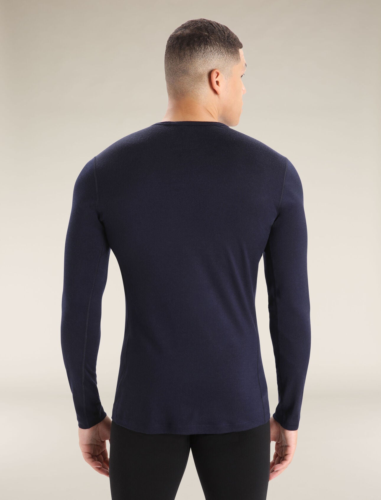 Icebreaker Merino 200 Oasis LS Crew Neck (Men's) - Midnight Navy - Find Your Feet Australia Hobart Launceston Tasmania