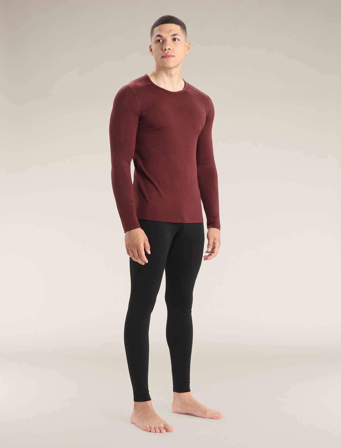 Icebreaker Merino 200 Oasis Leggings (Men's) - Black - Find Your Feet Australia Hobart Launceston Tasmania