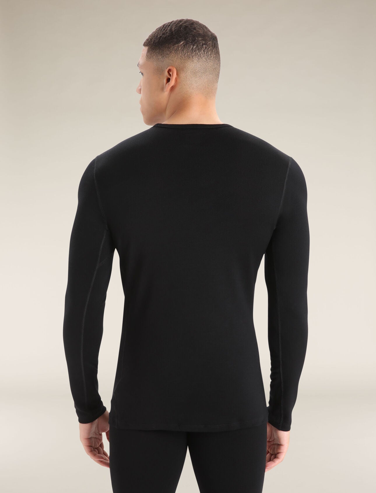 Icebreaker Merino 260 Tech LS Crew Neck (Men's) - Black - Find Your Feet Australia Hobart Launceston Tasmania