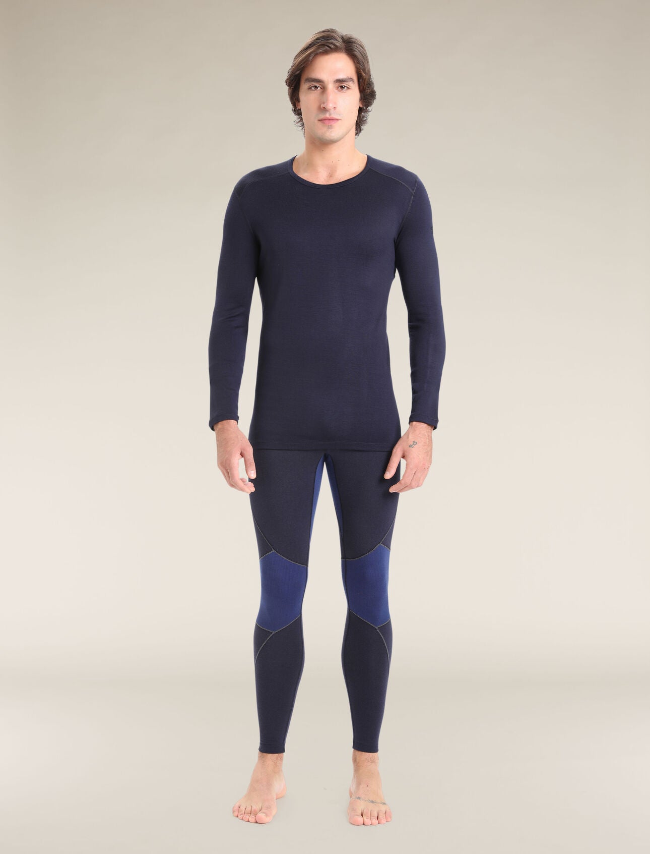 Icebreaker Merino 260 Tech LS Crew Neck (Men's) - Midnight Navy - Find Your Feet Australia Hobart Launceston Tasmania