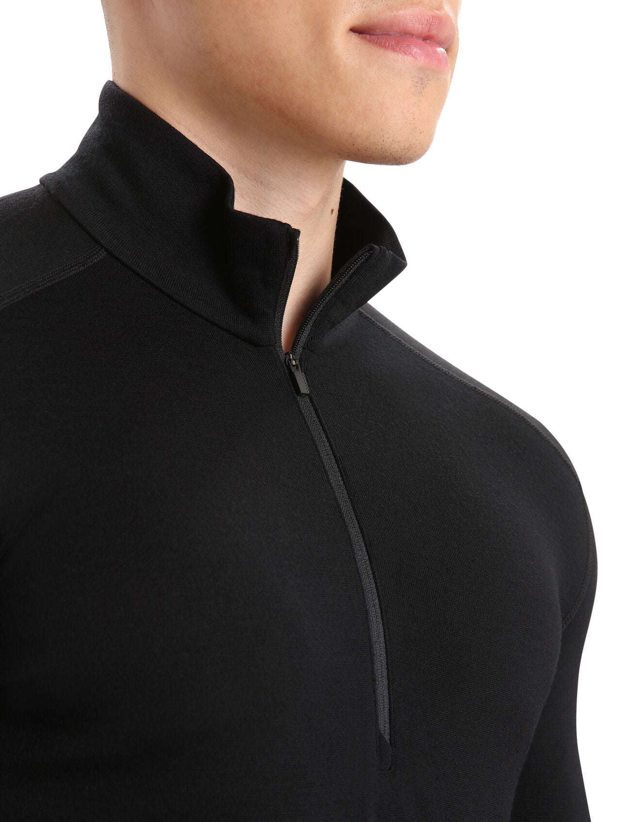 Icebreaker Merino 260 Tech LS Half Zip (Men's) - Black - Find Your Feet Australia Hobart Launceston Tasmania