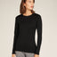 Icebreaker 200 Oasis LS Crewe (Women's) - Black - Find Your Feet Australia Hobart Launceston Tasmania