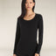 Icebreaker Merino 200 Oasis LS Scoop (Women's) - Black - Find Your Feet Australia Hobart Launceston Tasmania