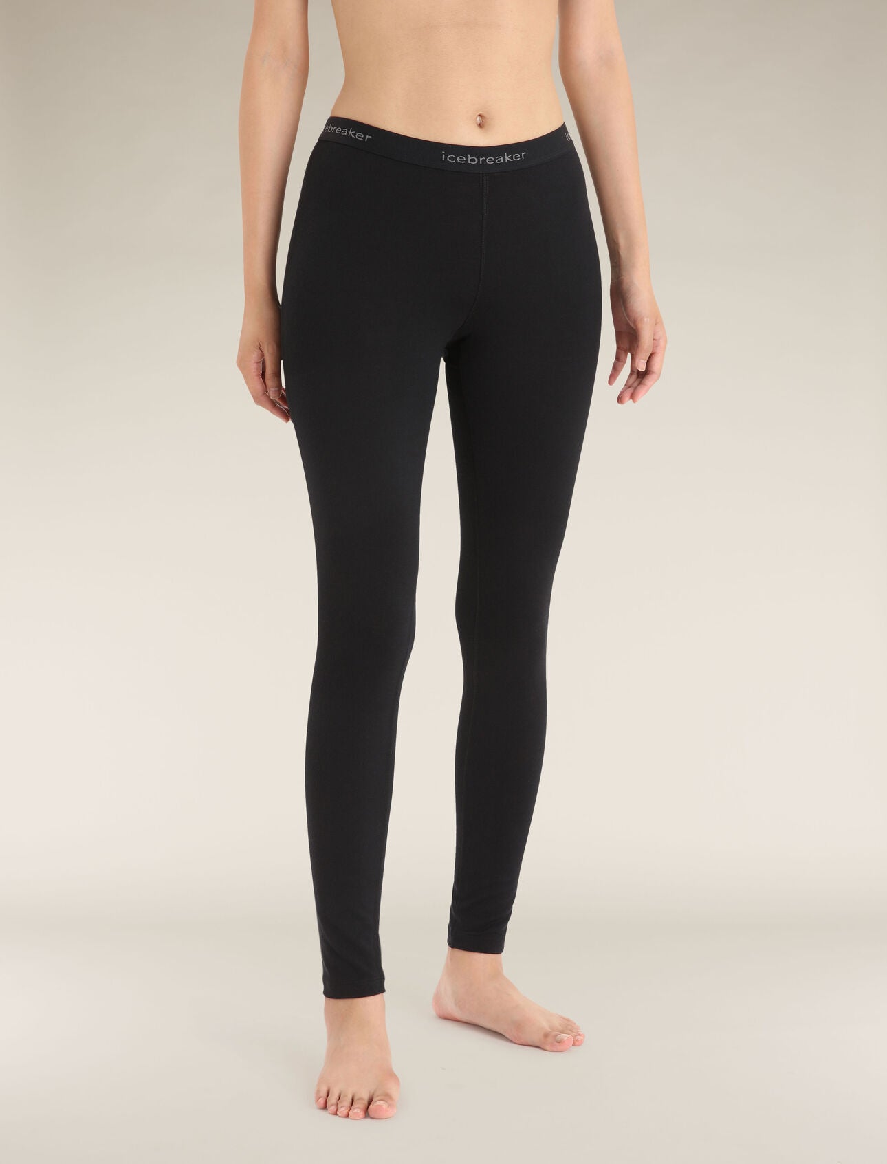 Icebreaker Merino 200 Oasis Leggings (Women's) - Black - Find Your Feet Australia Hobart Launceston Tasmania