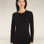 Icebreaker Merino 260 Tech LS Crew Neck (Women's) - Black - Find Your Feet Australia Hobart Launceston Tasmania