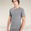 Icebreaker Merino 200 Oasis SS Crew Neck (Men's) - Gritstone Heather - Find Your Feet Australia Hobart Launceston Tasmania