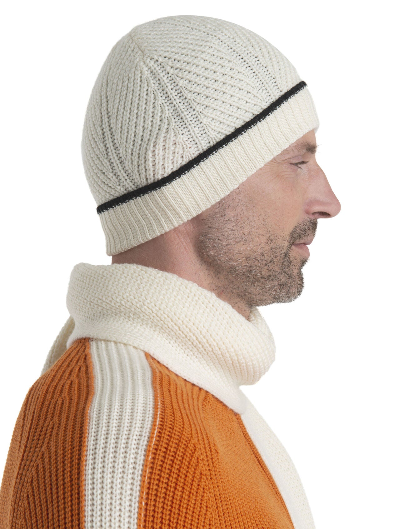 Icebreaker Merino Waypoint Beanie (Unisex) - Undyed/Black - Find Your Feet Australia Hobart Launceston Tasmania