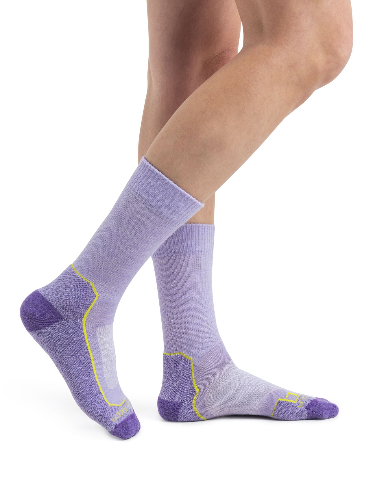 Icebreaker Merino Hike+ Light Crew Socks (Women's) - Purple Gaze/Magic - Find Your Feet Australia Hobart Launceston Tasmania
