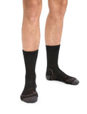 Icebreaker Merino Hike+ Light Crew Socks (Men's) - Black Mink - Find Your Feet Australia Hobart Launceston Tasmania