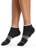 Icebreaker Merino Multisport Light Mini Socks (Women's) - Black/Snow - Find Your Feet Australia Hobart Launceston Tasmania