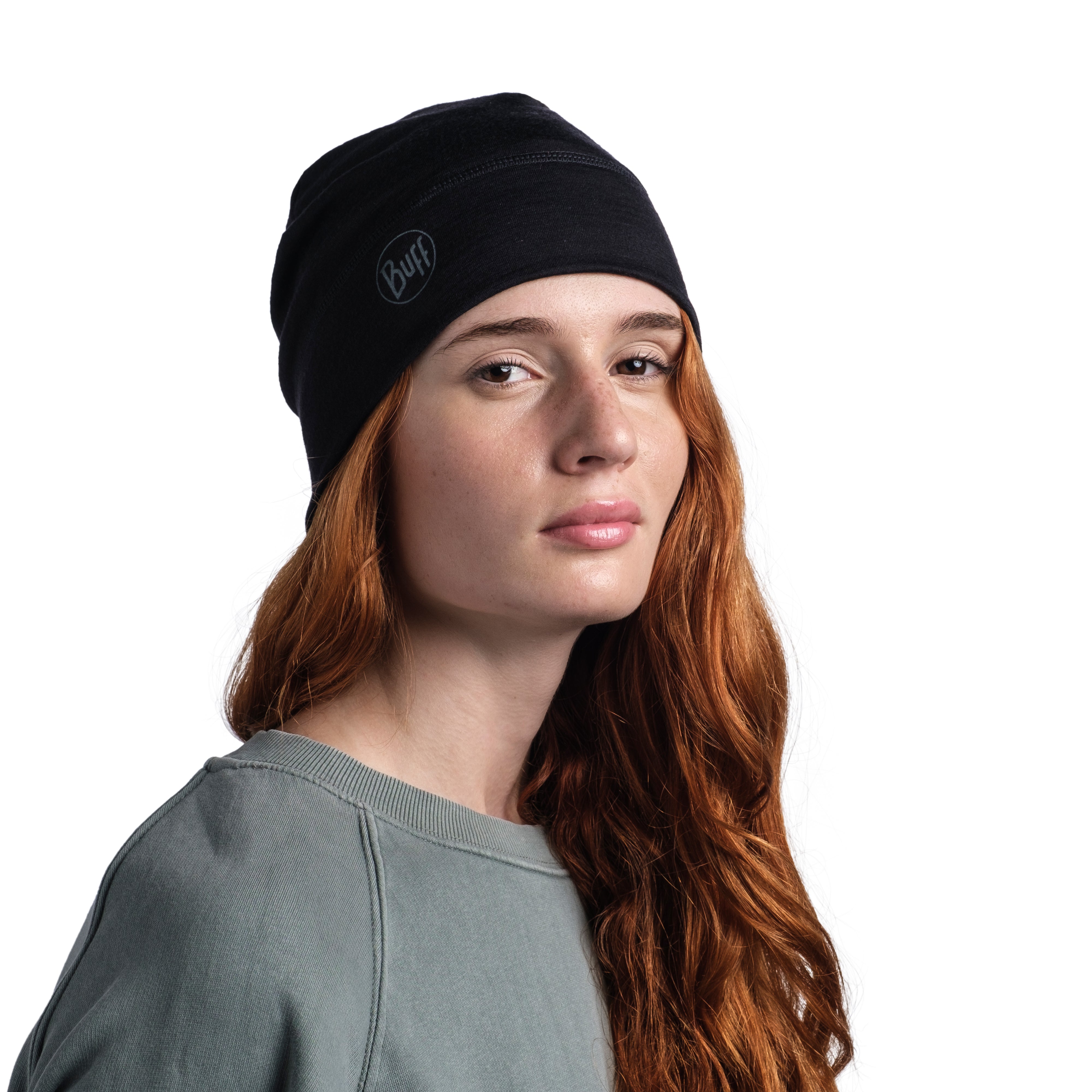 Buff Merino Lightweight Beanie (Unisex) - Solid Black - Find Your Feet Australia Hobart Launceston Tasmania