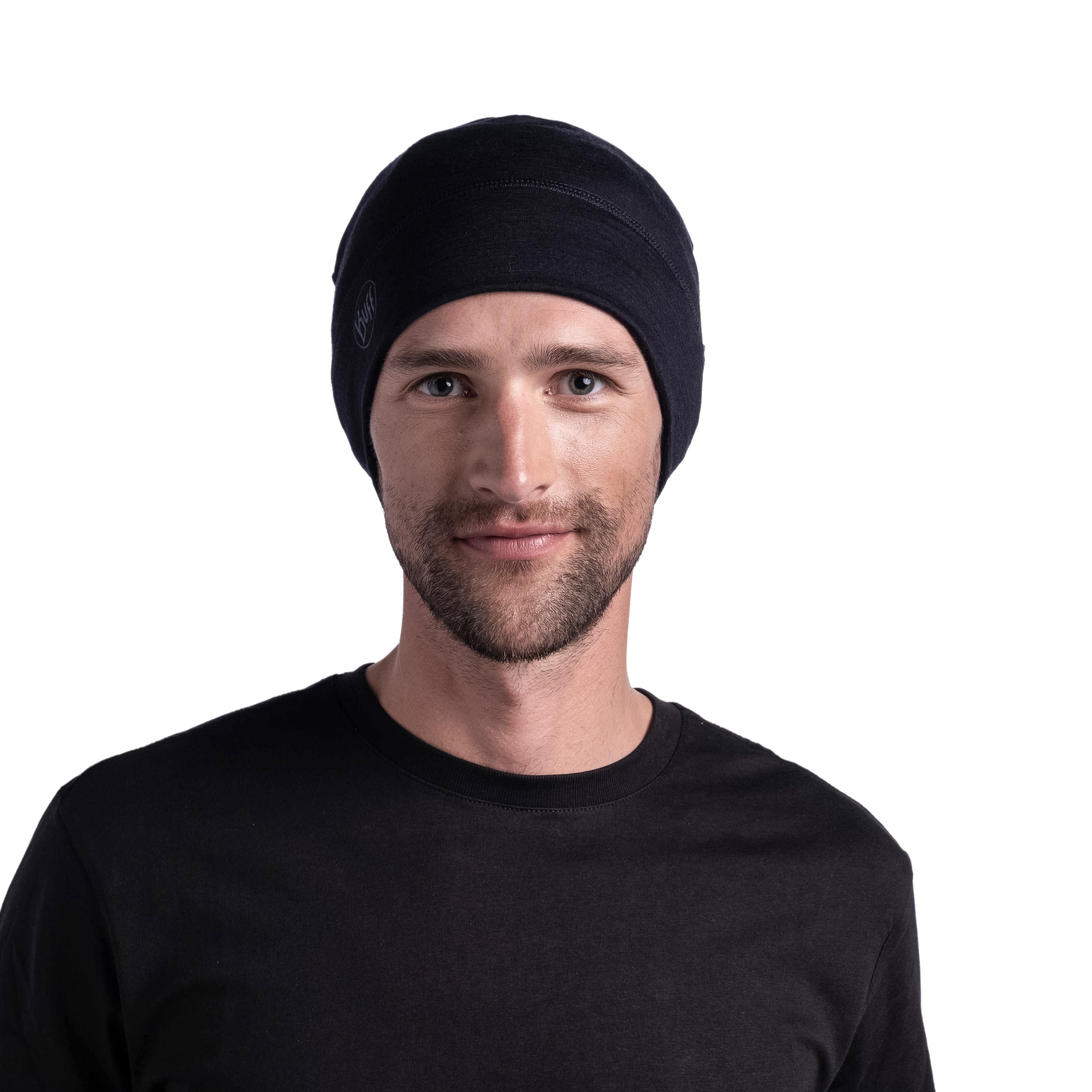 Buff Merino Lightweight Beanie (Unisex) - Solid Black - Find Your Feet Australia Hobart Launceston Tasmania