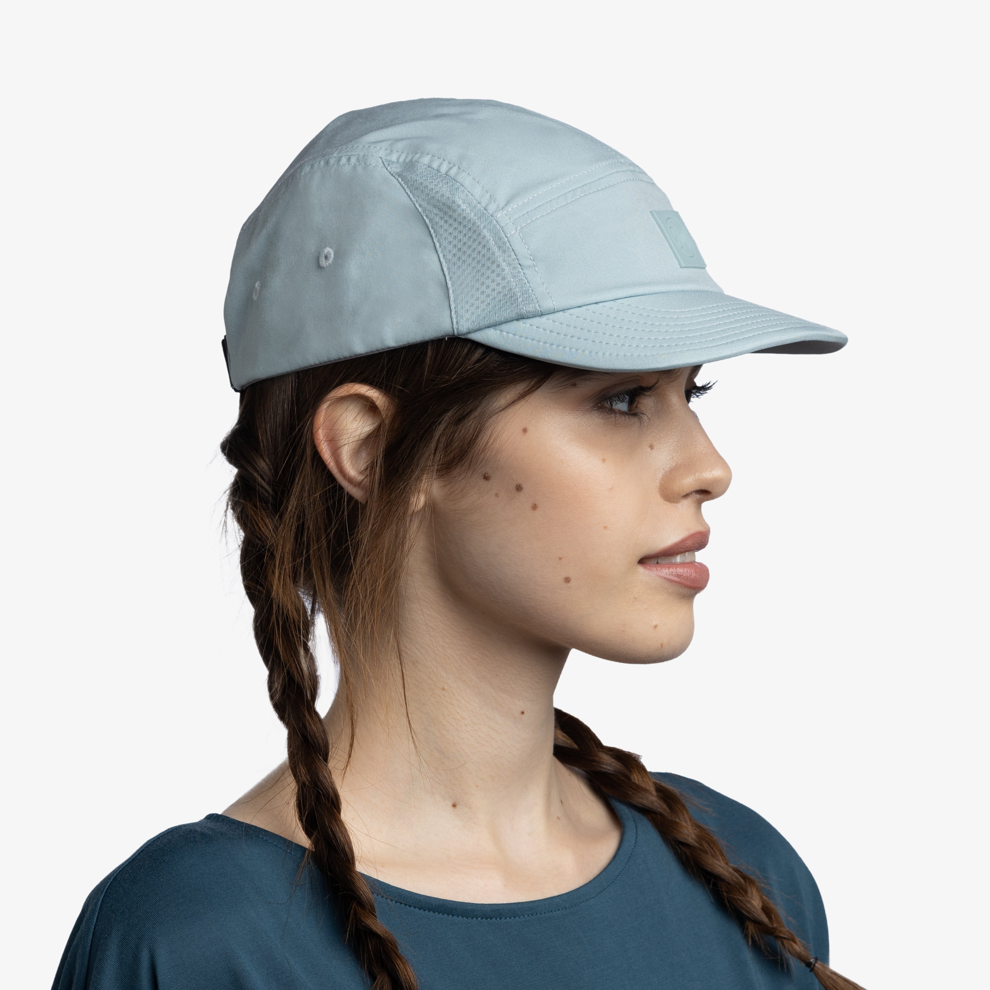 Buff 5 Panel Go Cap (Unisex) - Solid Mist - Find Your Feet Australia Hobart Launceston Tasmania