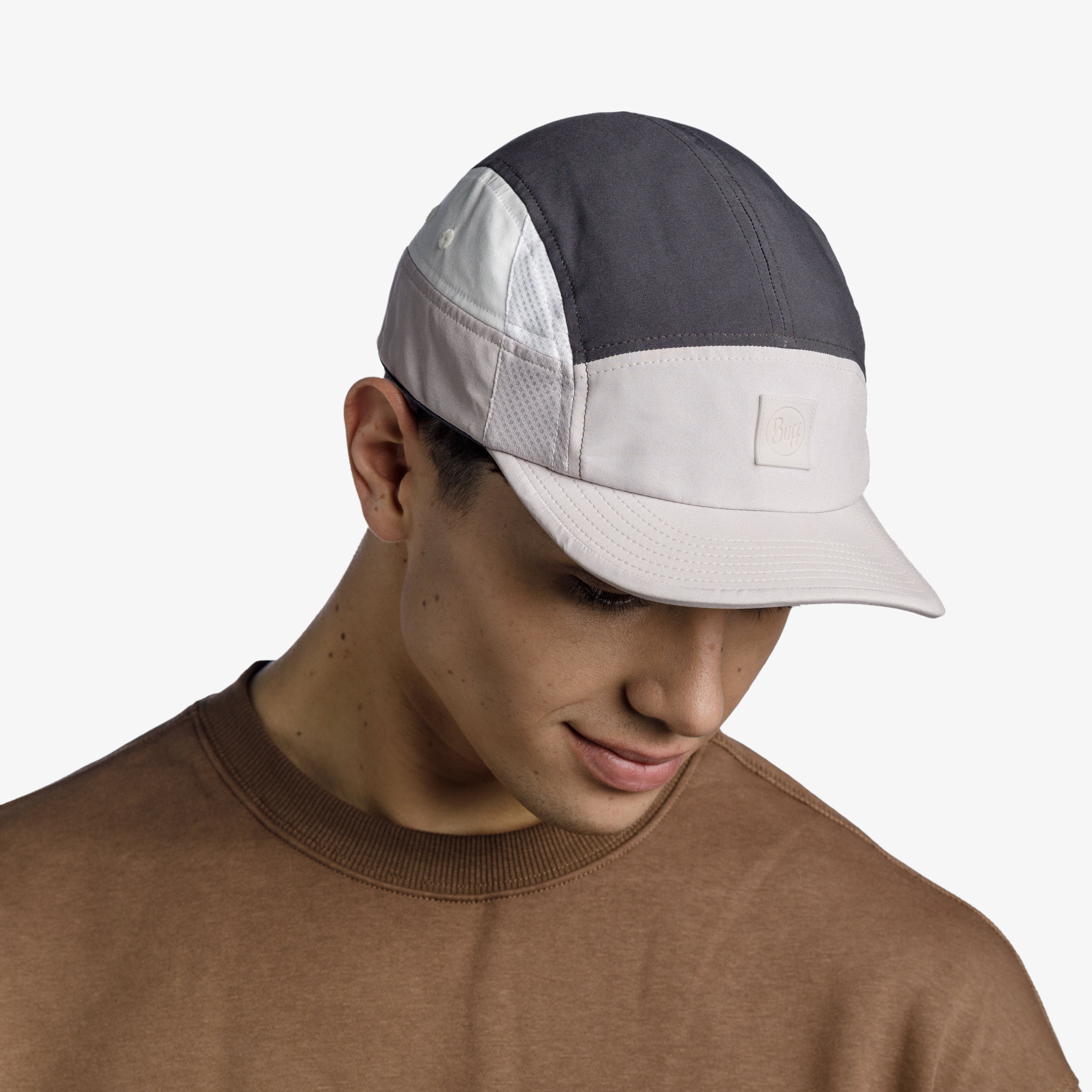 Buff 5 Panel Go Cap (Unisex) - Domus Grey - Find Your Feet Australia Hobart Launceston Tasmania