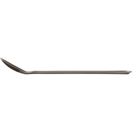 Black metal tool with a hook on a white background - MSR Titan Long Spoon
