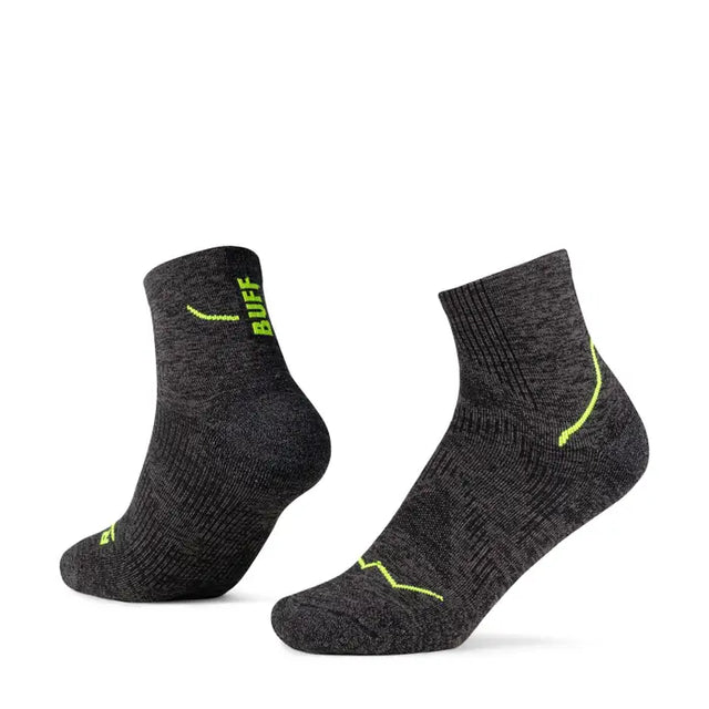 BUFF DryFlx Quarter Socks (Unisex) - Black