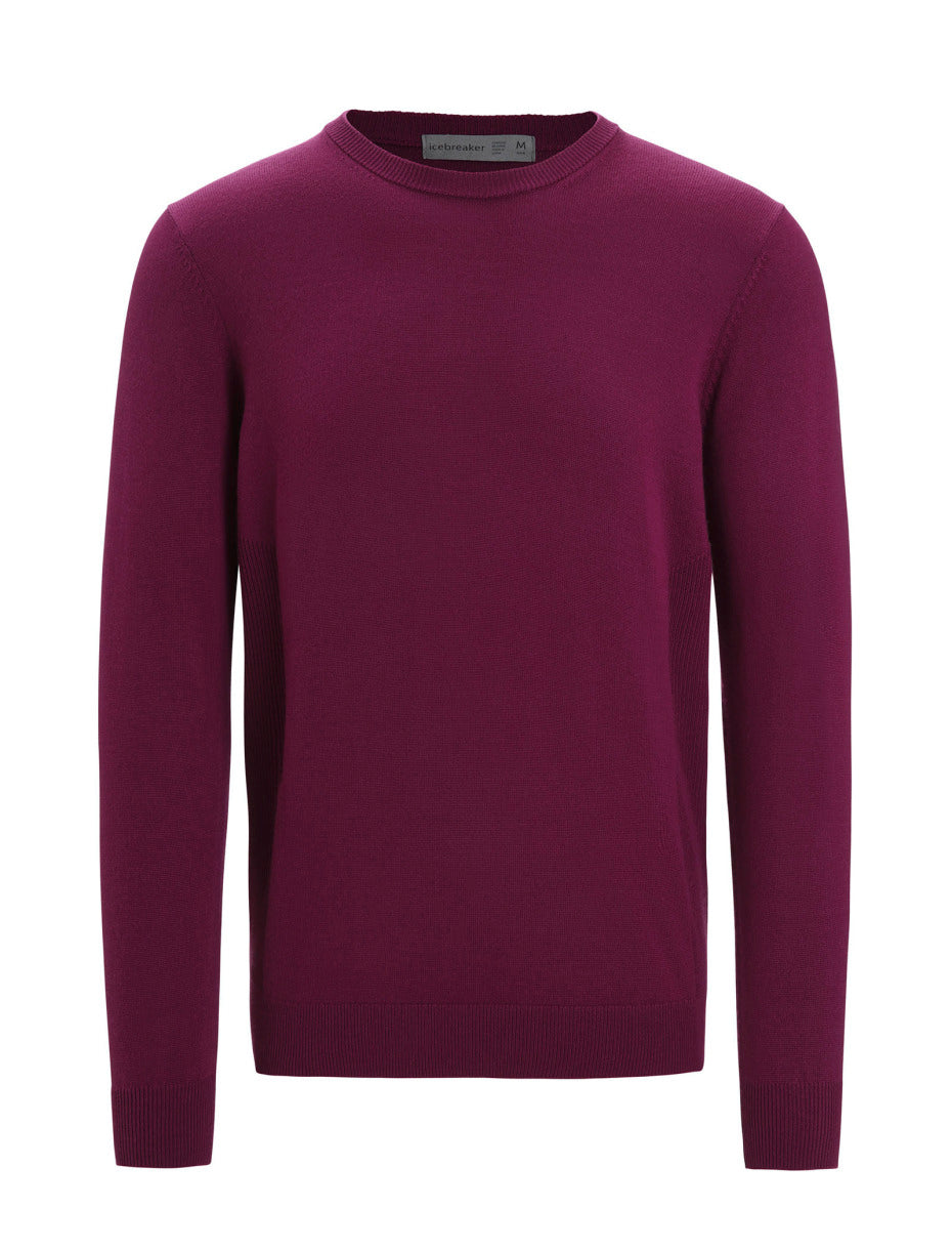 Icebreaker Shearer Crewe Sweater (Men's) - Go Berry - Find Your Feet Australia Hobart Launceston Tasmania