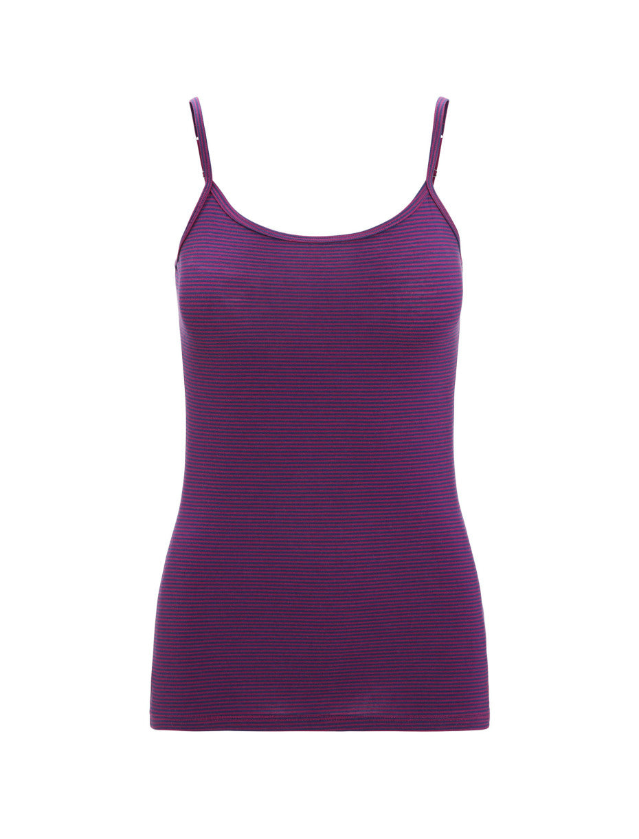 Icebreaker Siren Cami (Women's) Go Berry/Royal Navy/Stripe