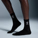 On Performance Run Sock Mid (Unisex) - Black/Eclipse - Find Your Feet Australia Hobart Launceston Tasmania