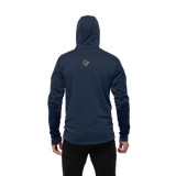 Norrøna Trollveggen Powerstretch Pro Zip Hood (Men's) - Indigo Night - Find Your Feet Australia Hobart Launceston Tasmania