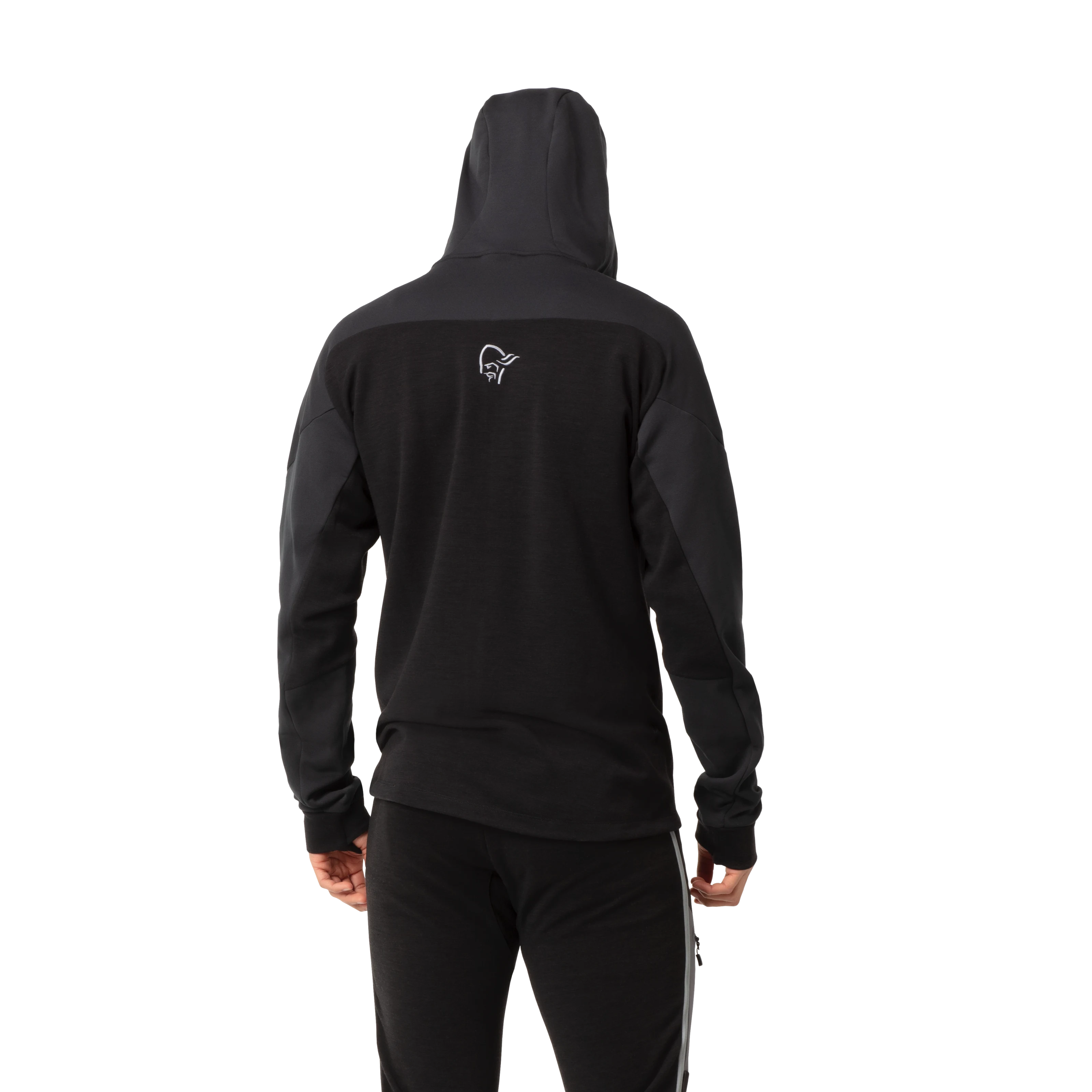 Norrøna Trollveggen Powerstretch Pro Zip Hood (Men's) - Caviar - Find Your Feet Australia Hobart Launceston Tasmania