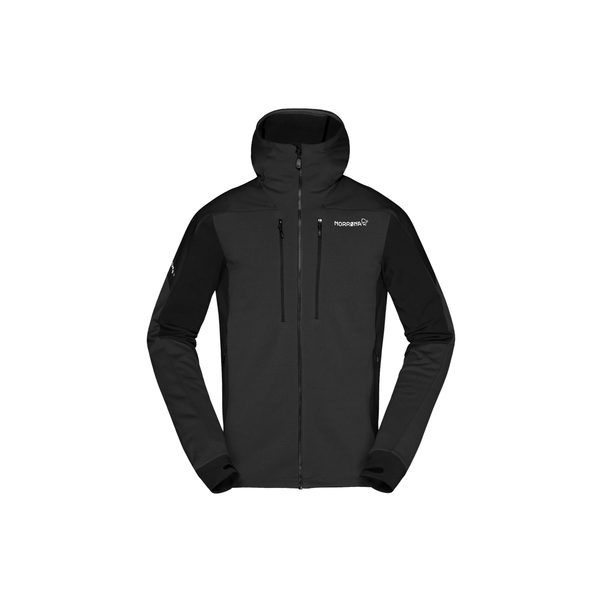 Norrøna Trollveggen Powerstretch Pro Zip Hood (Men's) - Caviar - Find Your Feet Australia Hobart Launceston Tasmania