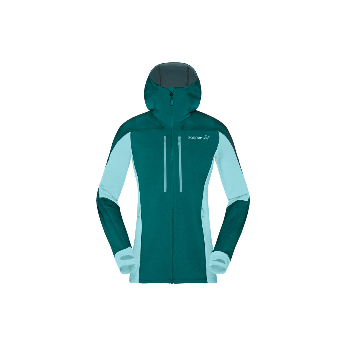 Norrøna Trollveggen Powerstretch Pro Zip Hood (Women's) - Everglade - Find Your Feet Australia Hobart Launceston Tasmania