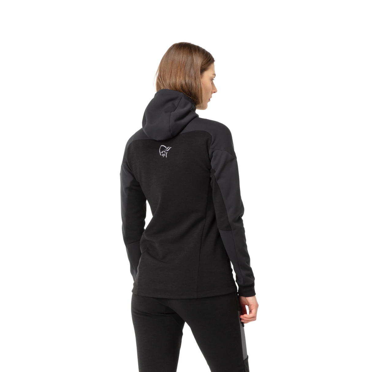 Norrøna Trollveggen Powerstretch Pro Zip Hood (Women's) - Caviar - Find Your Feet Australia Hobart Launceston Tasmania