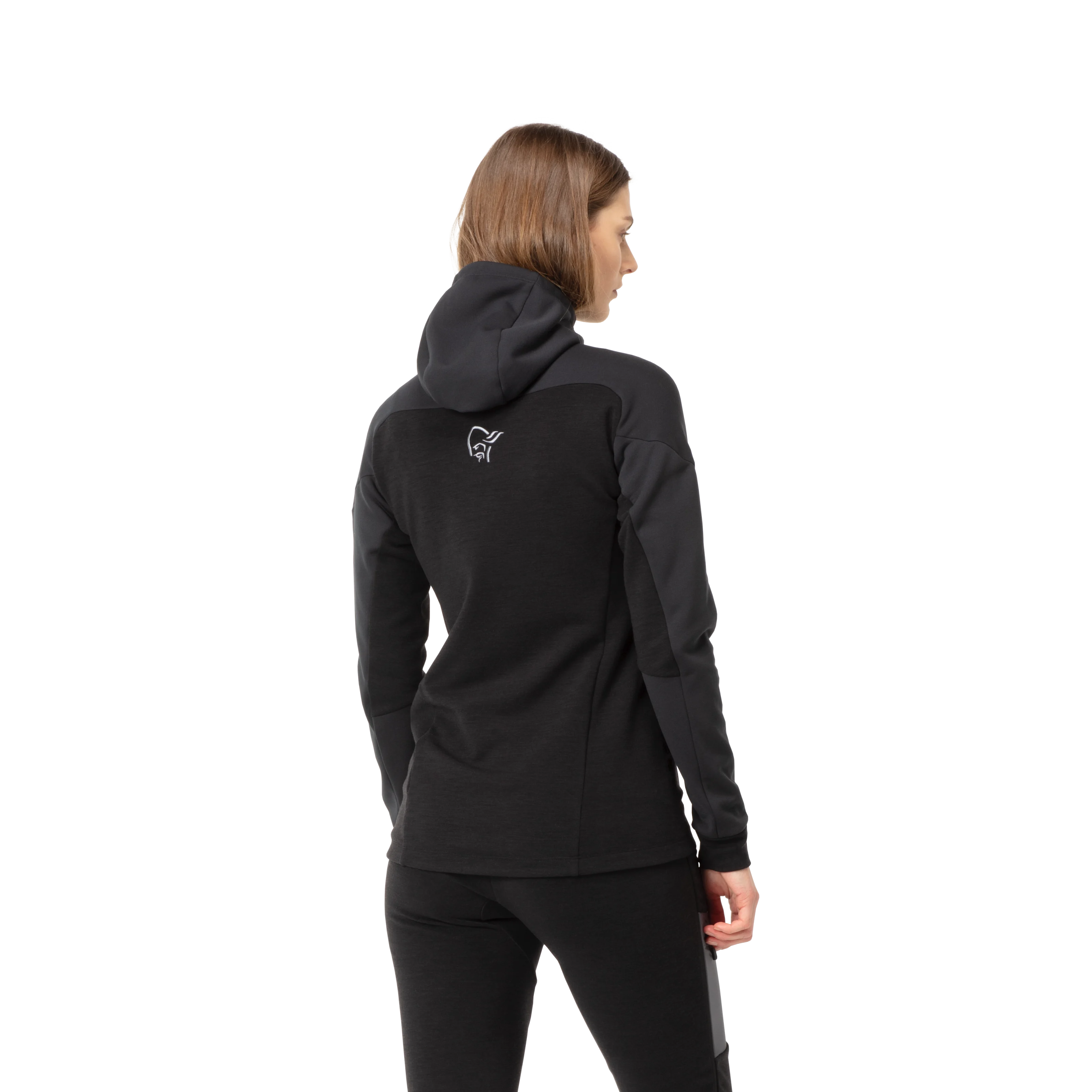 Norrøna Trollveggen Powerstretch Pro Zip Hood (Women's) - Caviar - Find Your Feet Australia Hobart Launceston Tasmania